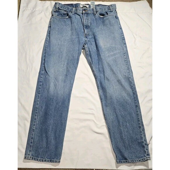 Jean Levi's Signature Homme - Coupe Droite Délavée (distressed) - Taille 38X34 - Occasion Très Bon état